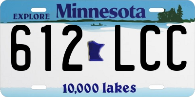 MN license plate 612LCC