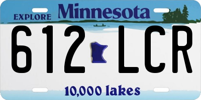 MN license plate 612LCR