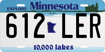 MN license plate 612LER