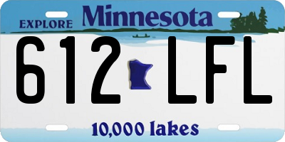 MN license plate 612LFL