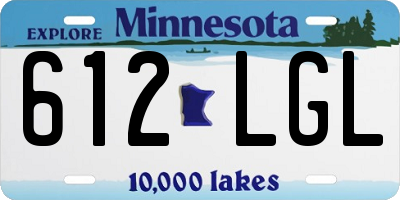 MN license plate 612LGL