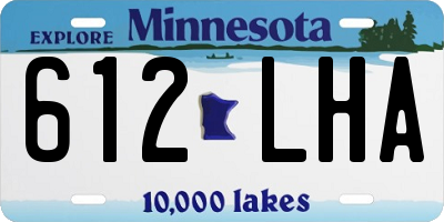 MN license plate 612LHA