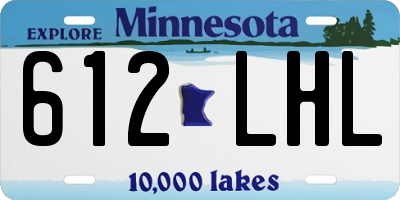 MN license plate 612LHL