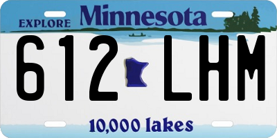 MN license plate 612LHM