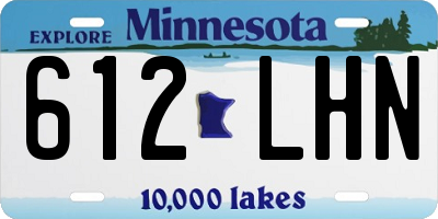 MN license plate 612LHN