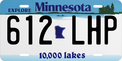MN license plate 612LHP