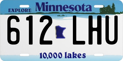 MN license plate 612LHU