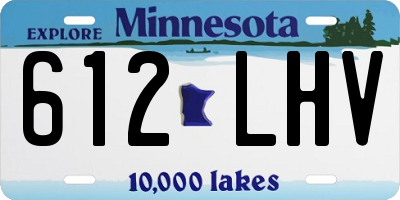 MN license plate 612LHV