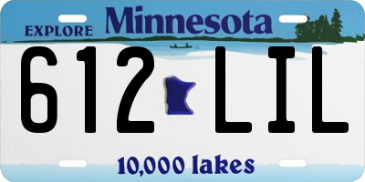 MN license plate 612LIL