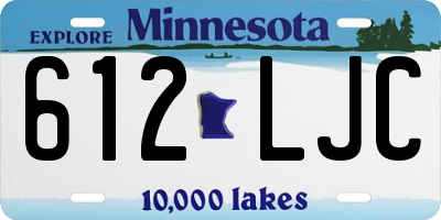 MN license plate 612LJC