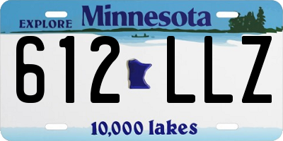 MN license plate 612LLZ