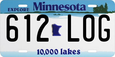 MN license plate 612LOG