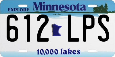 MN license plate 612LPS