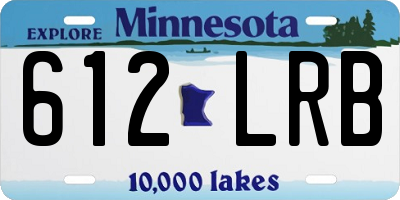 MN license plate 612LRB