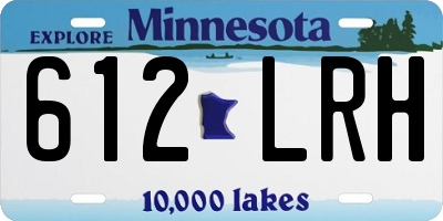 MN license plate 612LRH