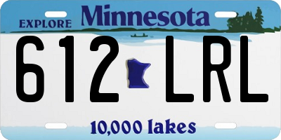 MN license plate 612LRL