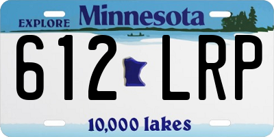MN license plate 612LRP