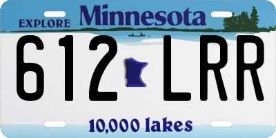 MN license plate 612LRR