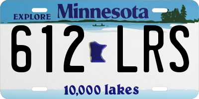MN license plate 612LRS