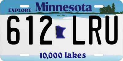 MN license plate 612LRU