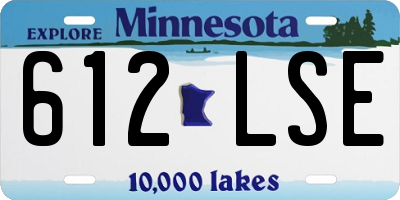 MN license plate 612LSE