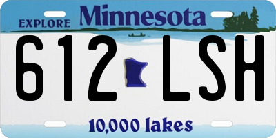 MN license plate 612LSH