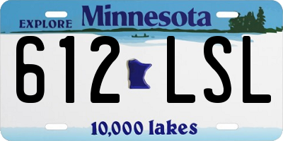 MN license plate 612LSL