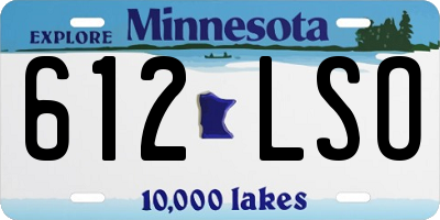 MN license plate 612LSO