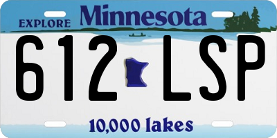 MN license plate 612LSP