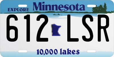 MN license plate 612LSR