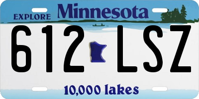 MN license plate 612LSZ
