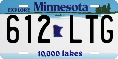 MN license plate 612LTG