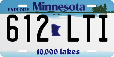MN license plate 612LTI