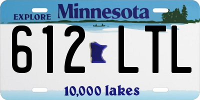 MN license plate 612LTL