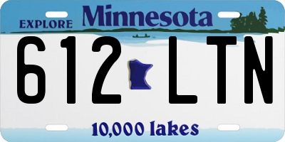 MN license plate 612LTN