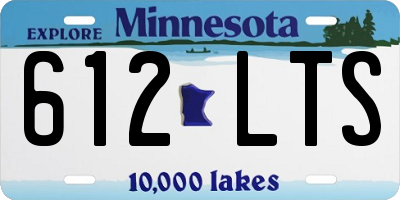 MN license plate 612LTS