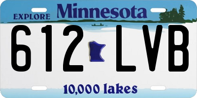 MN license plate 612LVB