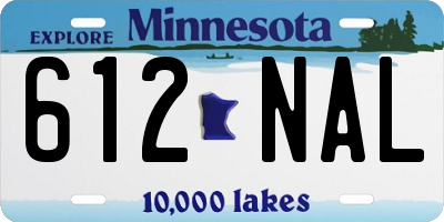 MN license plate 612NAL