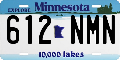 MN license plate 612NMN