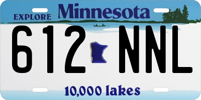 MN license plate 612NNL