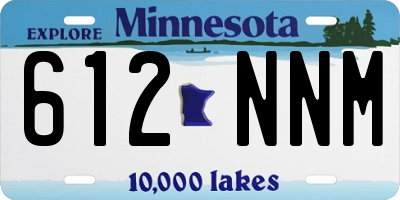 MN license plate 612NNM