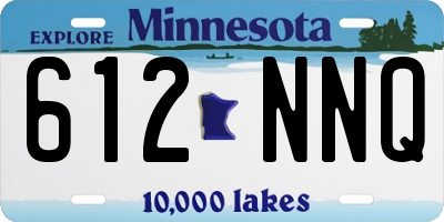 MN license plate 612NNQ