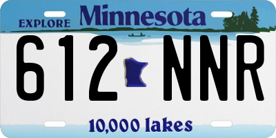 MN license plate 612NNR