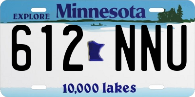 MN license plate 612NNU