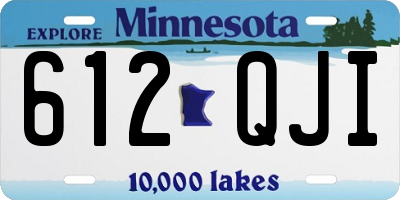 MN license plate 612QJI