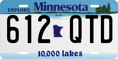 MN license plate 612QTD