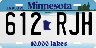 MN license plate 612RJH