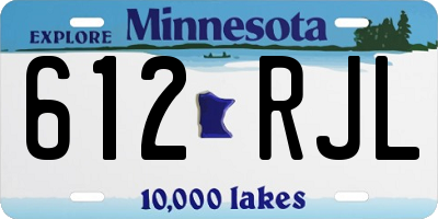 MN license plate 612RJL