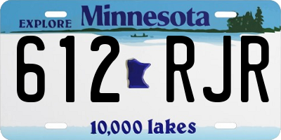 MN license plate 612RJR