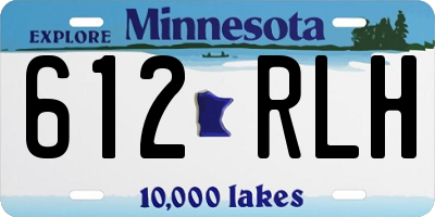 MN license plate 612RLH